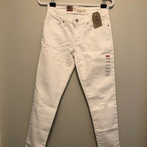 White 711 Skinny Levi's Jeans size 27x32